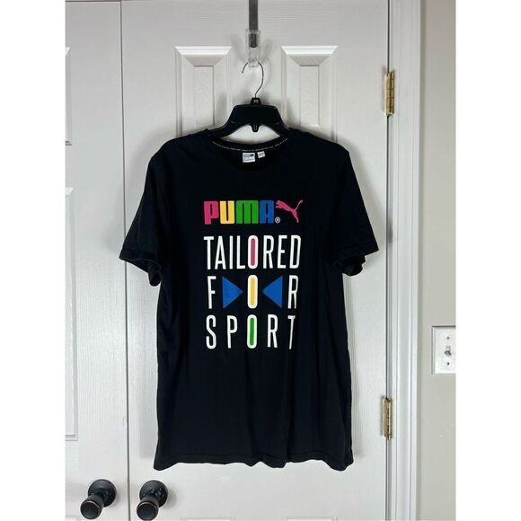 Puma Mens Black Shirt Size L - Picture 1 of 3